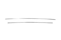 Nissan X-trail T32/Rogue 2014-2021 Couvre-grille de pare-chocs (2017-2021, 2 pcs, inox) photo 2