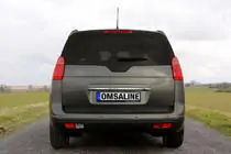 Peugeot 5008 2009-2016 Baguette chromée au-dessus de la plaque OmsaLine (inox) photo 1