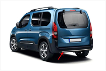 Peugeot Partner/Rifter 2019- Baguette de pare-chocs arrière inox photo 2