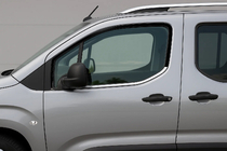 Peugeot Partner/Rifter 2019- Encadrement de Vitres (2 pcs, Acier Inoxydable) photo 2