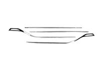 Renault Captur 2019- Encadrements de Vitres Acier Inoxydable (8 pcs) photo 3