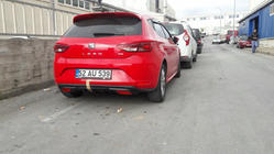 Seat Leon 2013-2020 Cache pare-chocs arrière (apprêté pour peinture) photo 3