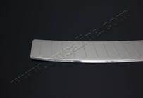 Skoda Rapid 2012-2019 Protection de pare-chocs arrière OmsaLine (SW, inox) photo 2
