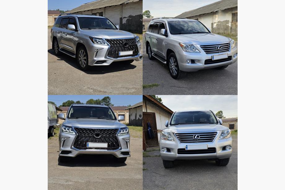 Lexus LX570/450d 2008-2022 Kit mini restylage de modèle 2008-2015 vers TRD Sport (pare-chocs, phares) Photo 1