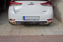 Toyota Auris 2012-2018 Diffuseur de pare-chocs arrière (2016-2018, apprêté pour peinture) photo 1