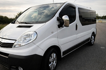 Opel Vivaro 2001–2015 Coques de Rétroviseurs Chromées (2 pcs) OmsaLine - Inox Italien photo 1