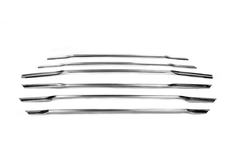 Ford Courier 2014-2023 Couvre-calandre Carmos (2014-2018, 6 pcs, inox) Photo 3