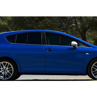 Encadrement de Vitres Inox Carmos (6 pcs) Seat Leon 2005-2012 photo 1