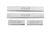 Renault Clio IV 2012-2019 Seuils de porte Carmos (4 pcs, inox) photo 1