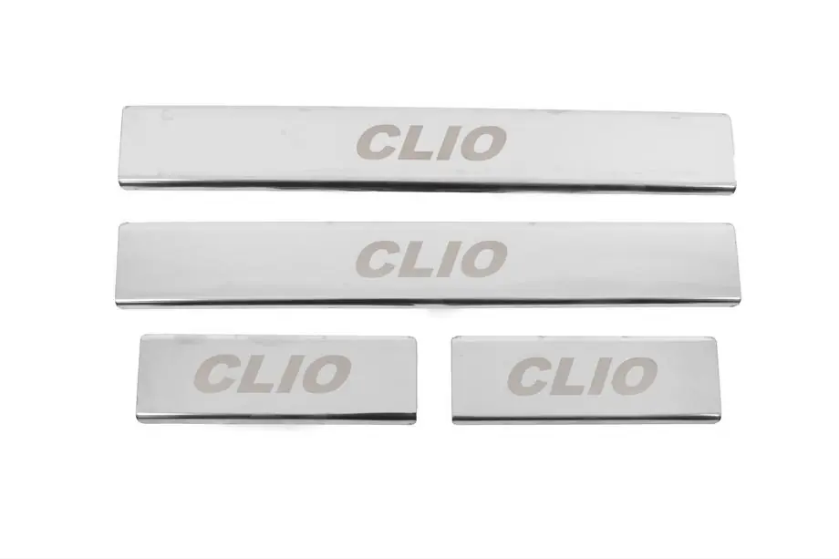 Renault Clio IV 2012-2019 Seuils de porte Carmos (4 pcs, inox) Image
