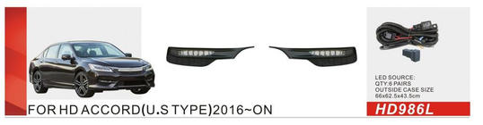 Honda Accord X 2017-2022 Phares antibrouillard type US (2017-2020, LED) photo 1