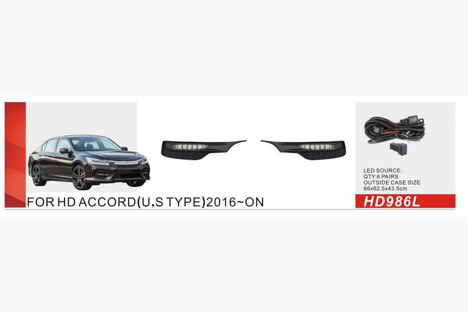 Honda Accord X 2017-2022 Phares antibrouillard type US (2017-2020, LED) Image