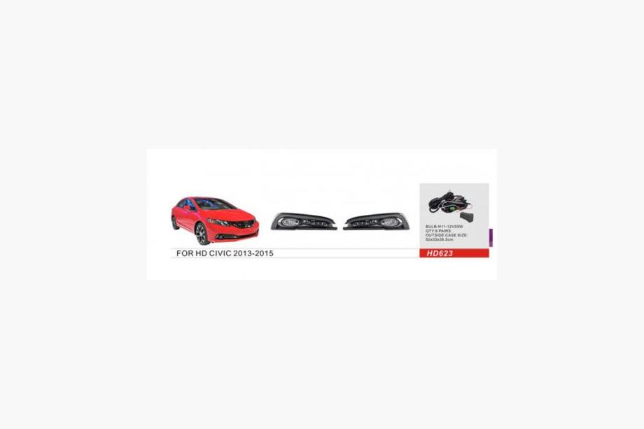 Honda Civic Sedan IX 2011-2016 Phares antibrouillard 2013-2015 (Halogène) Image