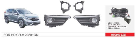 Honda CRV 2017-2022 Phares Antibrouillard 2019-2022 Type US (LED V1) photo 1
