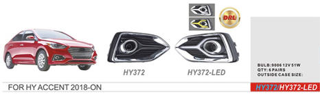 Hyundai Accent 2017-2023 Phares Antibrouillard (Halogène) photo 1