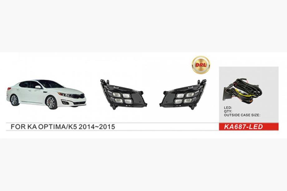 Kia Optima 2010-2016 Phares antibrouillard 2013-2015 (Halogène) Image