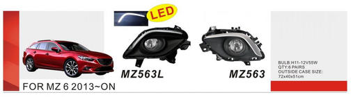Mazda 6 2012-2024 Phares antibrouillard 2013-2015 (2 pcs, halogène) photo 1