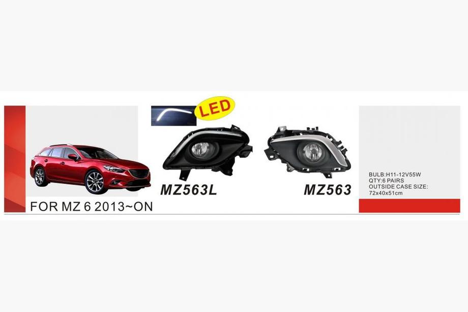 Mazda 6 2012-2024 Phares antibrouillard 2013-2015 (2 pcs, halogène) Image