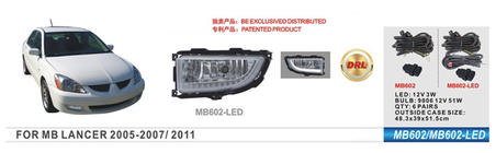 Mitsubishi Lancer 9 2004-2008 Phares antibrouillard LED (2 pcs) photo 1