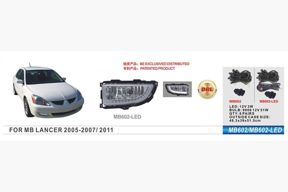 Mitsubishi Lancer 9 2004-2008 Phares antibrouillard LED (2 pcs) Image