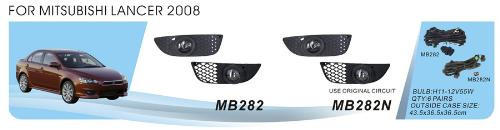 Mitsubishi Lancer X 2008- Phares antibrouillard (2 pcs, halogène) photo 1