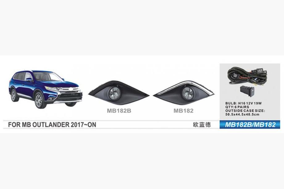 Mitsubishi Outlander 2012-2021 Phares antibrouillard 2015-2021 (2 pcs, Halogène) Image