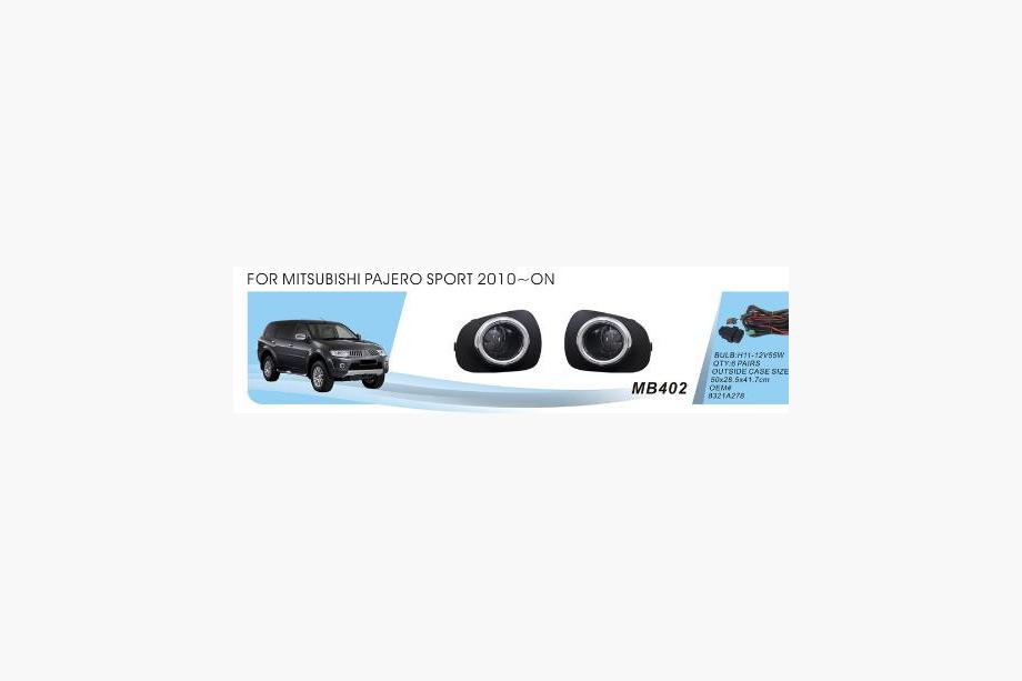 Mitsubishi Pajero Sport 2008-2015 Phares antibrouillard (2 pcs, halogène) Image