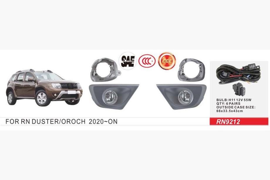 Renault Duster 2008–2017 Phares antibrouillard 2015-2018 (2 pcs, halogène) Image
