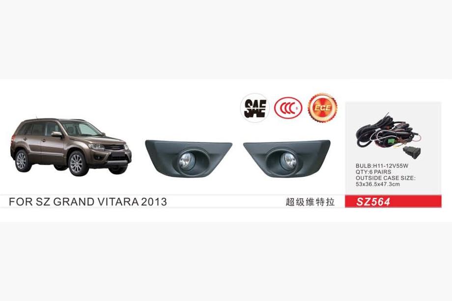 Suzuki Grand Vitara 2005-2017 Phares antibrouillard 2013-2017 (2 pcs, halogène) Image