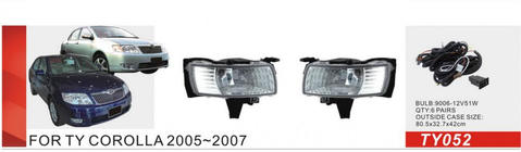 Toyota Corolla 2002-2007 Phares antibrouillard 2004-2007 (2 pcs, Halogène) photo 1