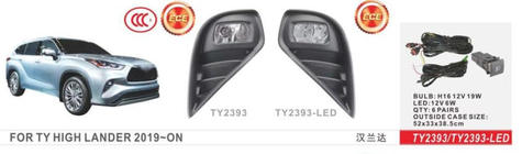 Toyota Highlander 2019- Phares Antibrouillard (2 pcs, Halogène) photo 1