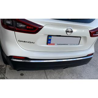 Baguette de pare-chocs arrière inox Nissan Qashqai 2014-2021 photo 2