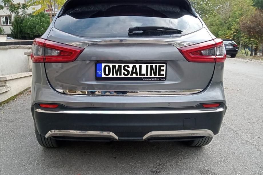 Nissan Qashqai 2014-2021 Baguette de pare-chocs arrière inox Photo 5