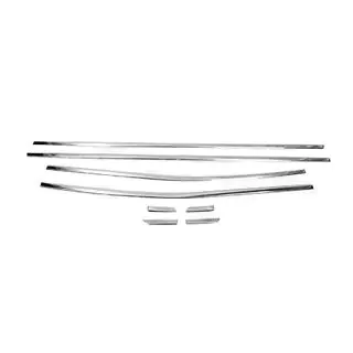 Baguettes inférieures de vitres inox (8 pcs) photo 2