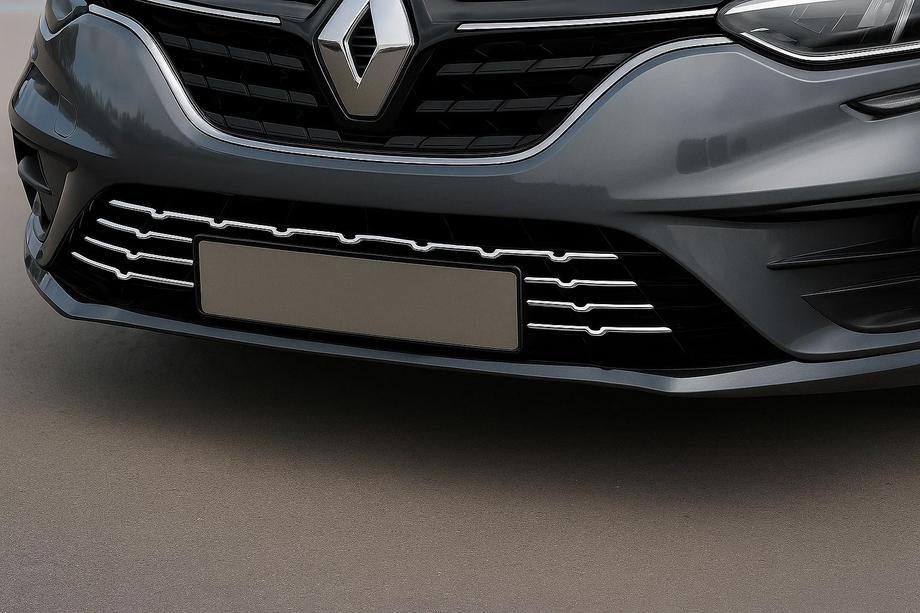 Renault Megane IV 2016-2025 Protections de pare-chocs arrière 2021+ (7 pcs, inox) Image