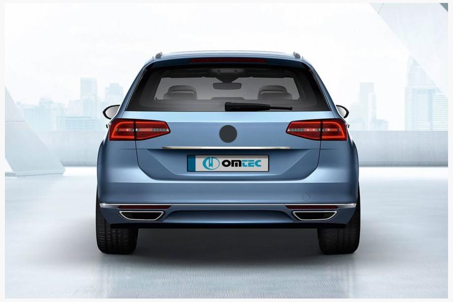 Volkswagen Passat B8 2015-2023 Baguette au-dessus de la plaque SW (OmsaLine, inox) Image