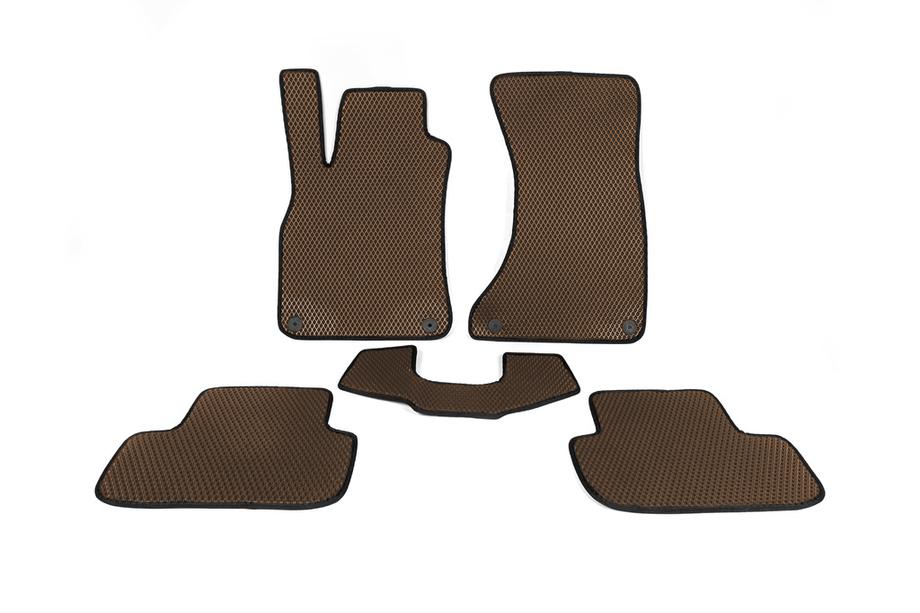 Audi A5 2007-2015 Tapis de sol EVA (Marron) Image