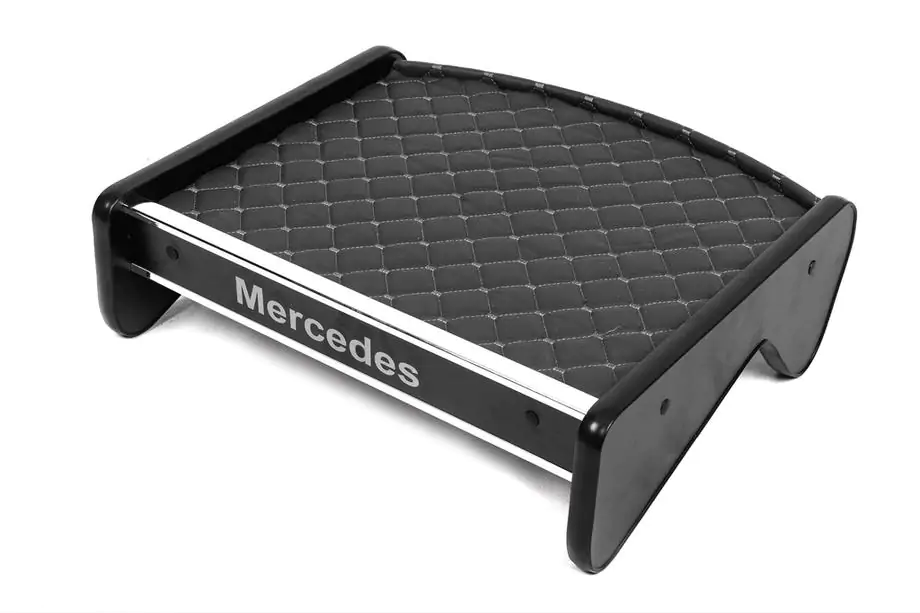 Mercedes T2 (507-814) 1967-1996 Tablette de tableau de bord (Gris avec surpiqûre grise) Image