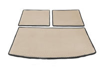 Audi Q7 2005-2015 Tapis de coffre 3 pièces (EVA, beige) (7 places) photo 1