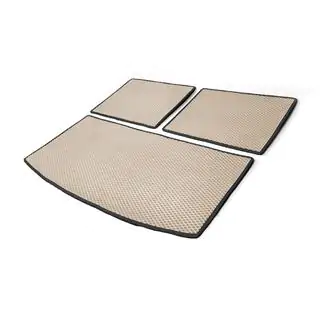 Tapis de coffre 3 pièces (EVA, beige) (7 places) photo 2