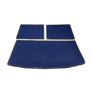 Tapis de coffre 3 pièces (EVA, bleu) (7 places) photo 1