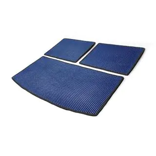 Tapis de coffre 3 pièces (EVA, bleu) (7 places) photo 2