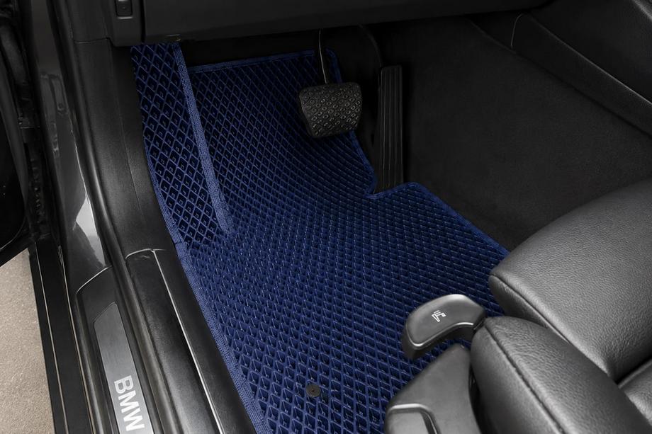 BMW 3 Series E46 1998-2006 Tapis de sol EVA (Bleus) Image