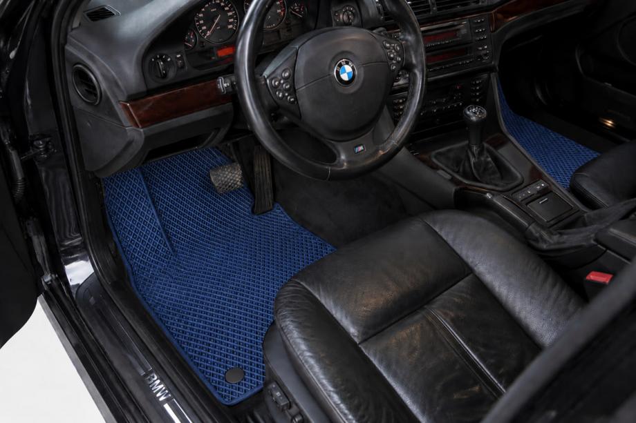 BMW 5 Series E39 1996-2003 Tapis de sol EVA (Bleus) Image