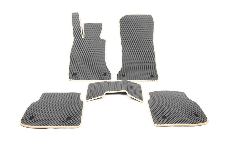 BMW 7 Series F01/F02 2008-2015 Tapis de sol EVA (pour F02, Beige) Image
