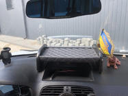 Renault Kangoo 2008–2020 Tablette de tableau de bord (Gris avec surpiqûre grise) photo 2