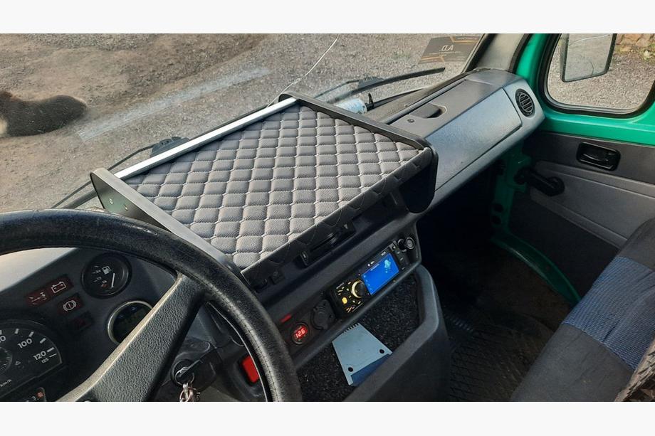 Mercedes T1 (207-410) 1977-1995 Tablette de tableau de bord (Gris avec surpiqûre grise) Photo 2