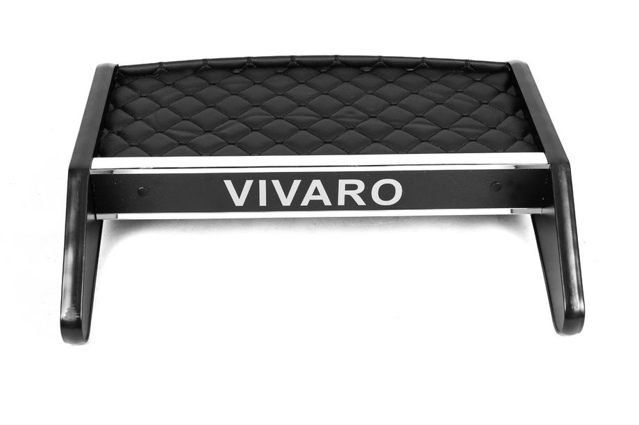 Opel Vivaro 2001–2015 Tablette de tableau de bord (2010-2014, Noir avec surpiqûre noire) Photo 2