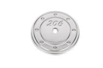 Peugeot 206 1998-2024 Cache chromé de trappe à carburant (inox) photo 1