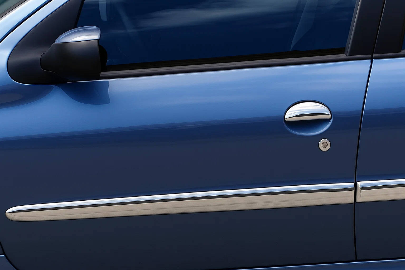 AUTO-STYLE Porte-plaque Inox Chromé Pour Plaque D'Immatriculation Longue - Cadre Aluminium 540x130mm